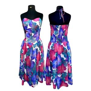 vtg Sally Lou Floral Sundress with Pockets